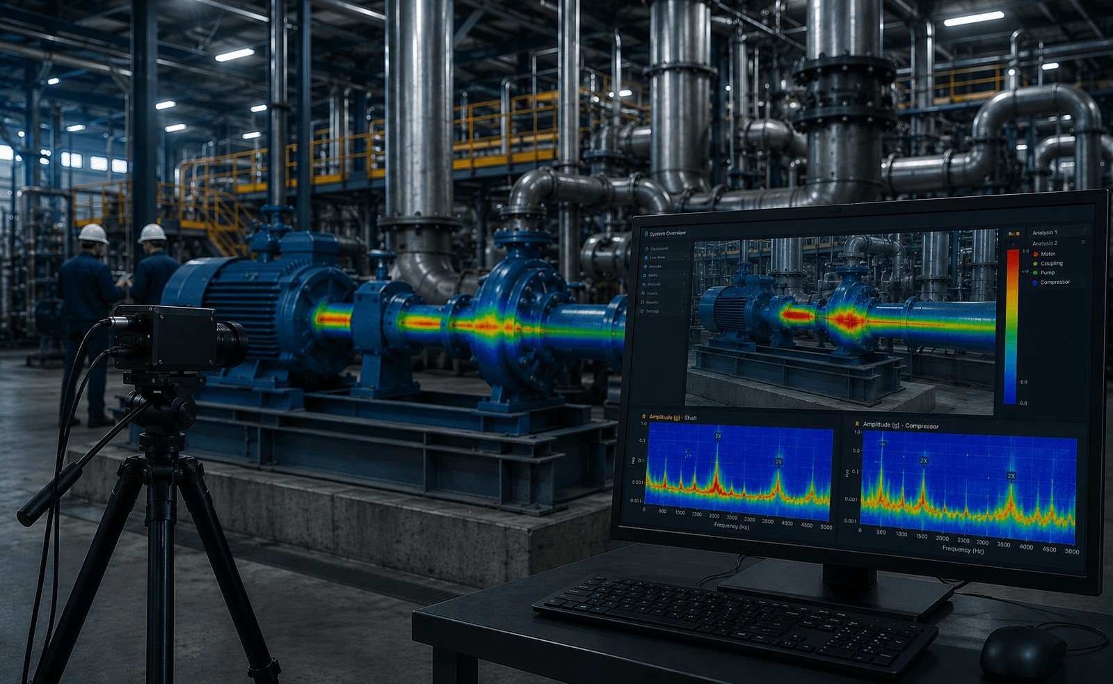 Video vibration analysis, motion visualization, structural diagnostics